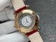 2022 YF Chopard Floating Diamond 30 Copy Watch Champagne Dial Red Leather Strap (5)_th.jpg